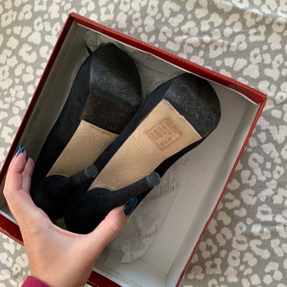 Black Platform Heels size 7.5 - Picture 6 of 8